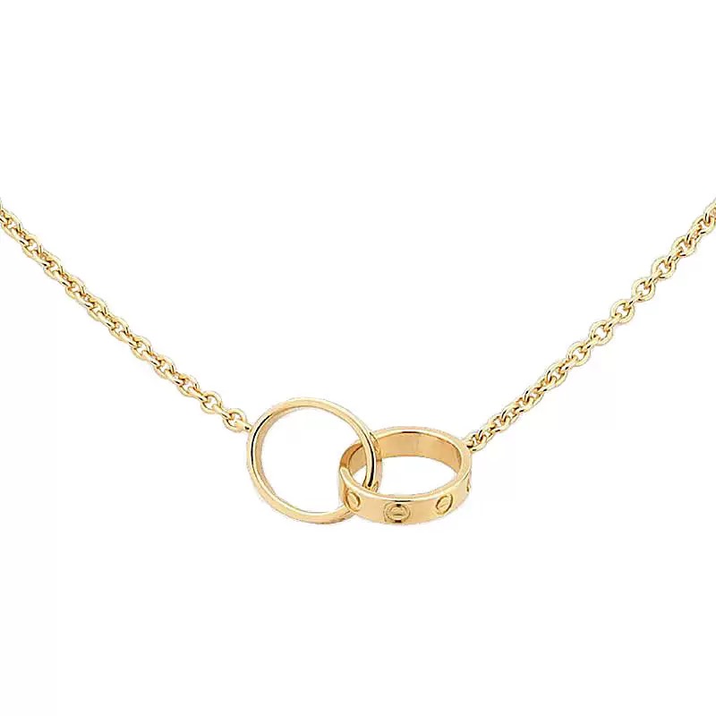 Cartier double-ring necklace
