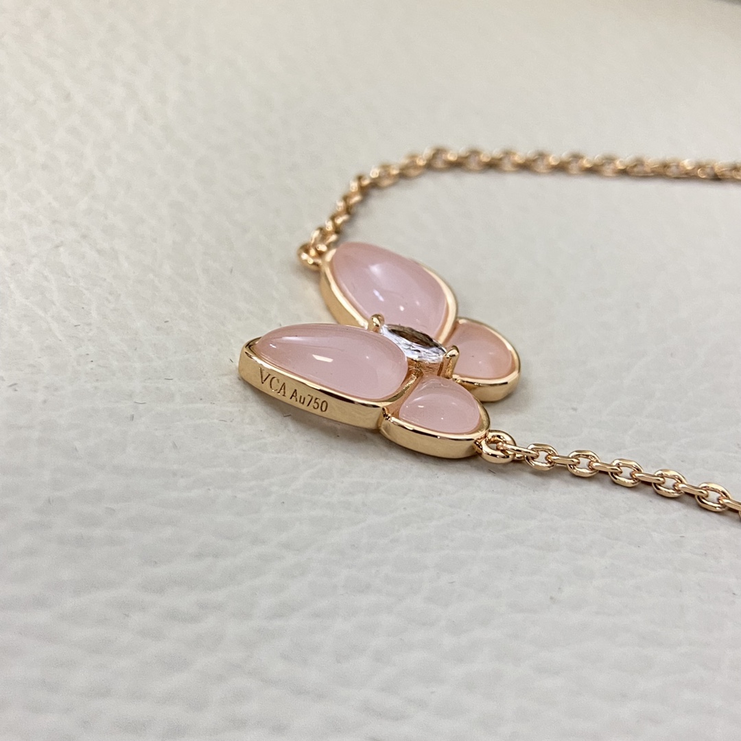 Van Cleef & Arpels Bracelet Classic Pink Butterfly Bracelet