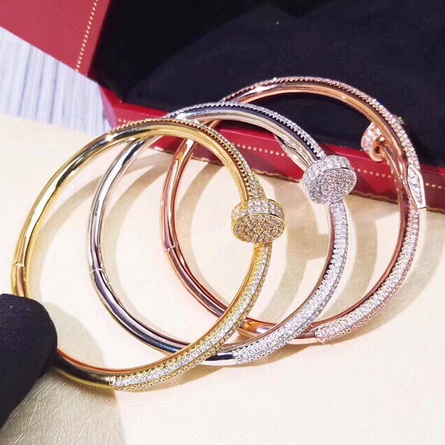 Cartier bracelet Full diamond nail bracelet