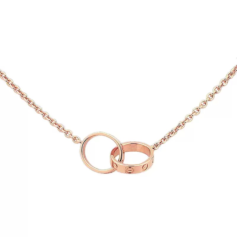 Cartier double-ring necklace