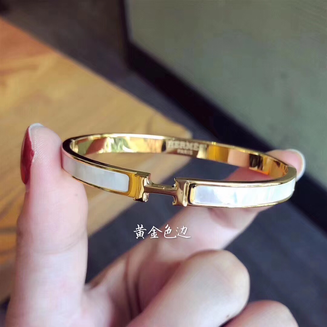 Hermes bracelet Mother-of-pearl bracelet