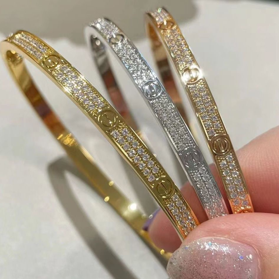 Cartier narrow version of the starry LOVE bracelet