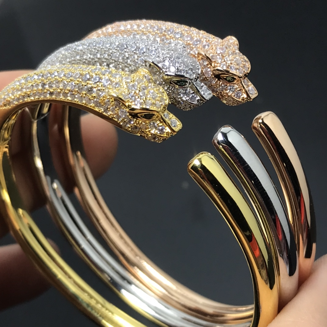 Cartier bracelet Half full diamond leopard bracelet