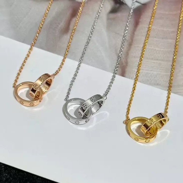 Cartier double-ring necklace