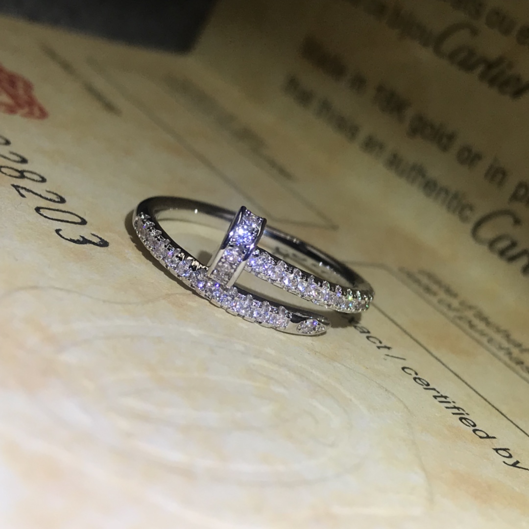 Cartier Rings A new row of diamond nail rings
