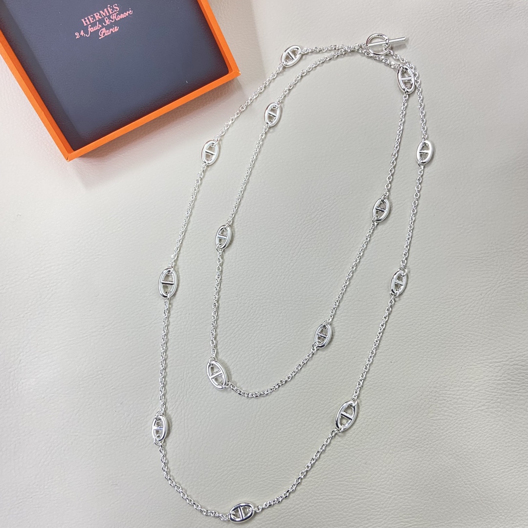Hermes necklace New pig nose sweater chain