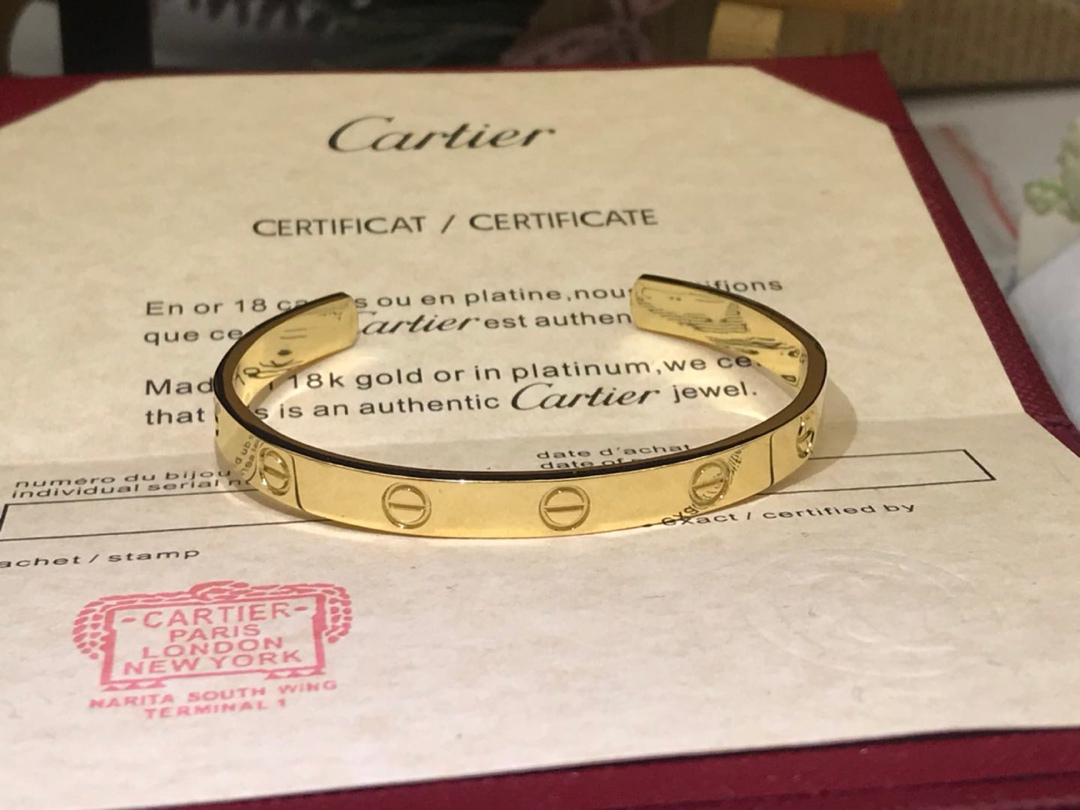 Cartier Love Bracelet Open Couple Bracelet with Diamonds