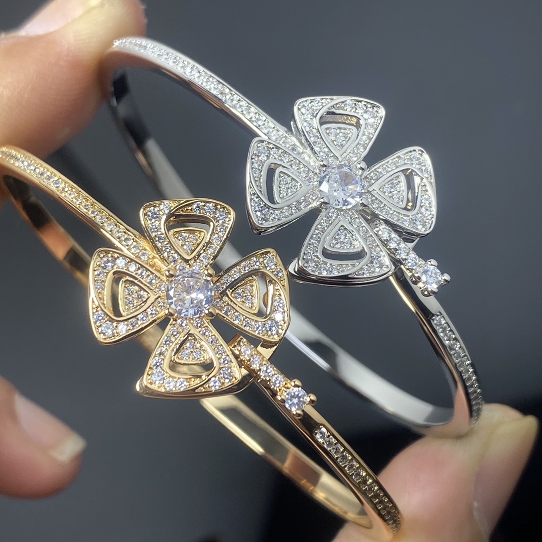 Bulgari Bracelet New Product Full Diamond Windmill Bracelet