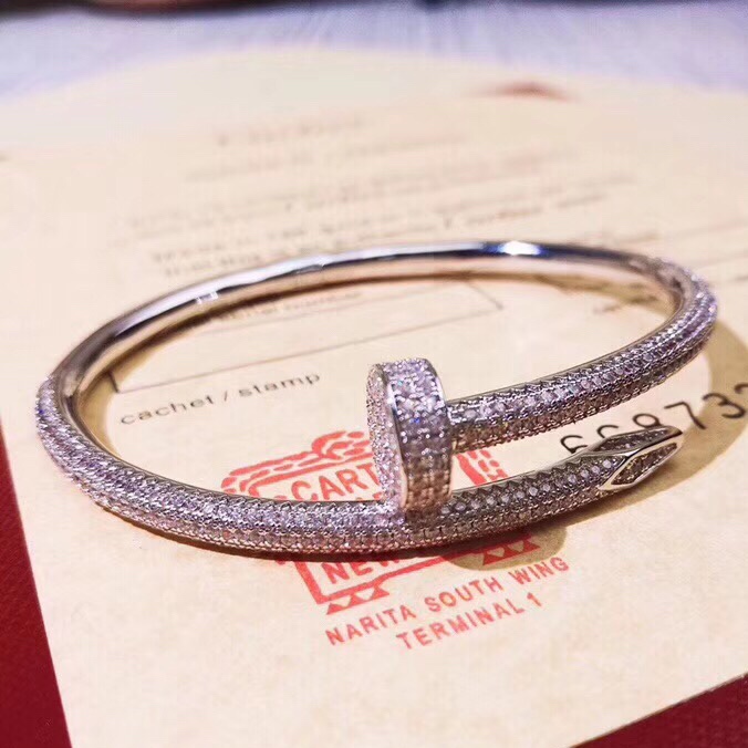 Cartier bracelet Full diamond nail bracelet