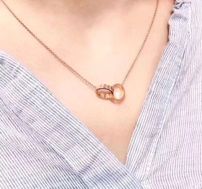 Cartier double-ring necklace