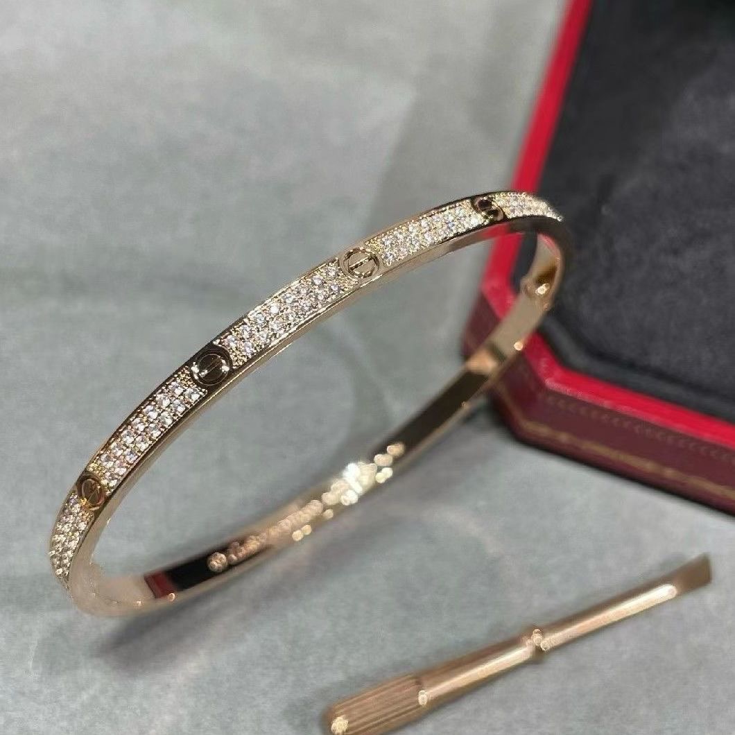 Cartier narrow version of the starry LOVE bracelet