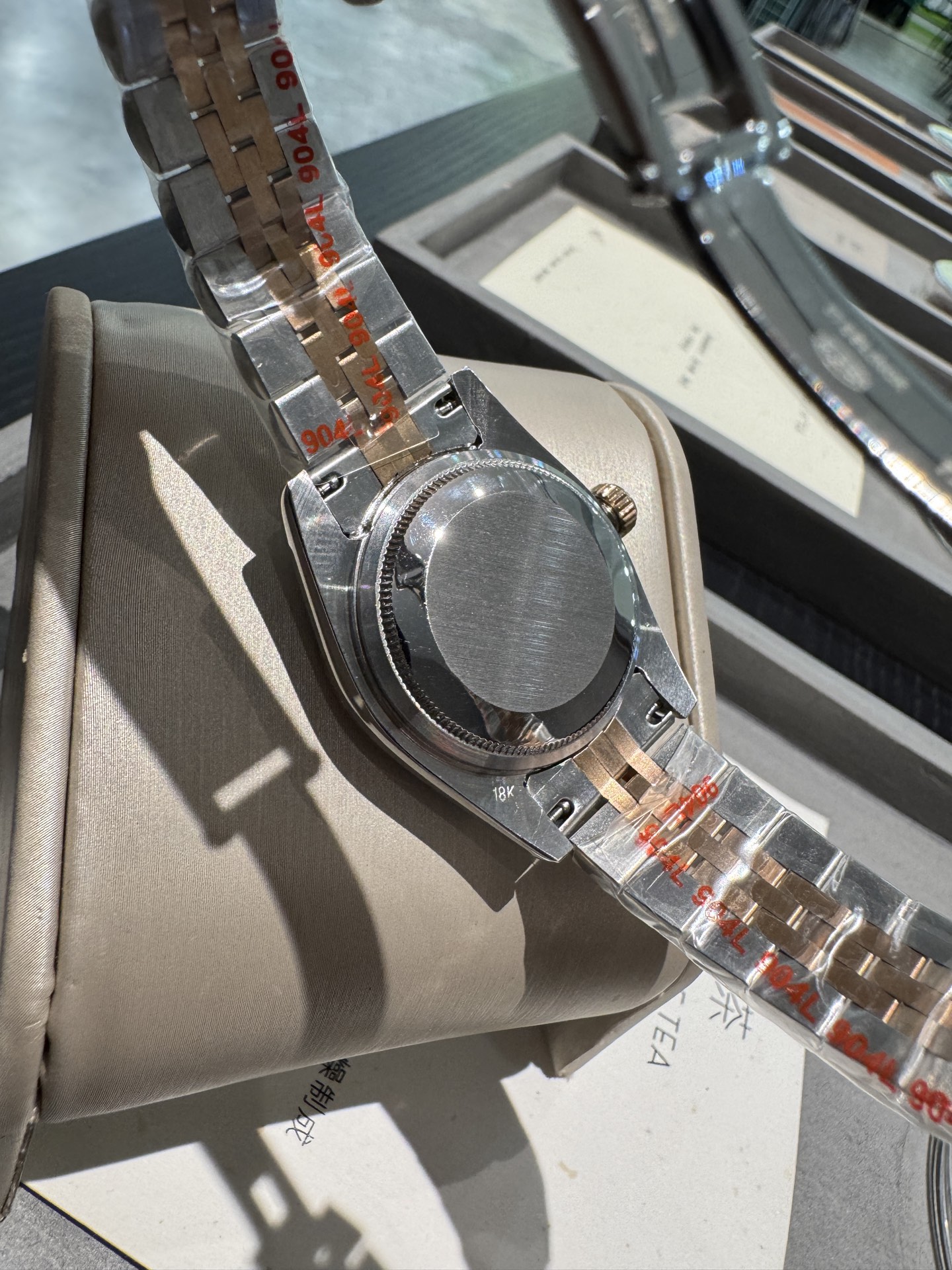 The Rolex Datejust classic women's solid steel with original press-buckle imported movement