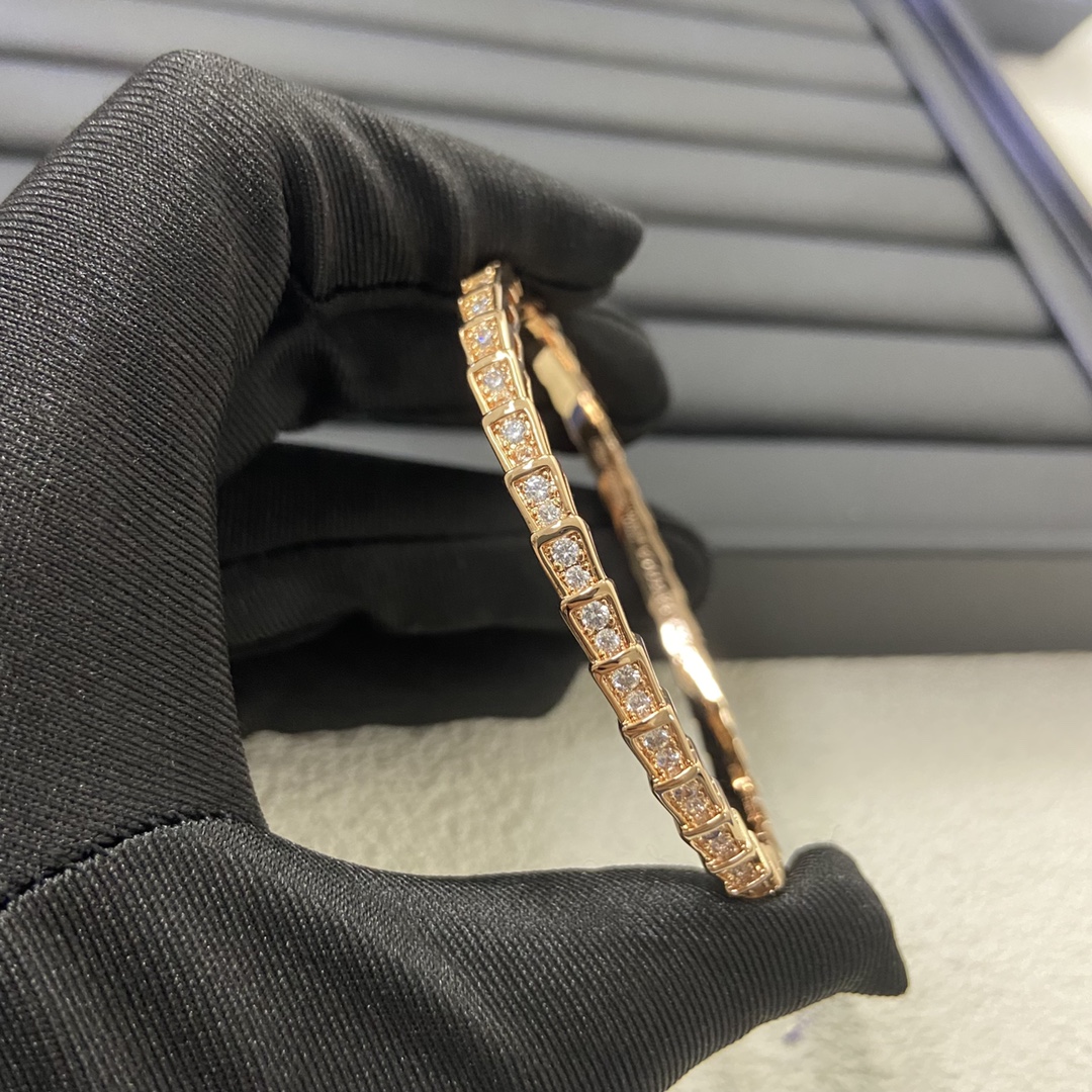 Bulgari bracelet New snake bone full diamond bracelet