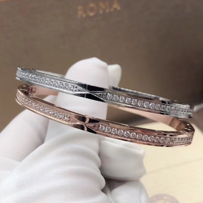 Bulgari bracelet New Row of Diamond Couple Bracelets