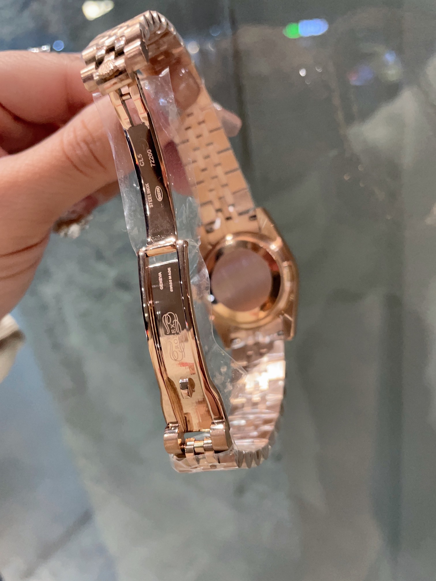 Rolex Diary Women's Classic Solid Five-Bead Steel Strap - Original Press-Buckle