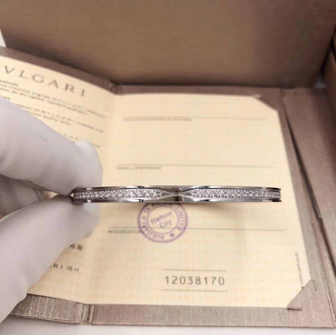 Bulgari bracelet New Row of Diamond Couple Bracelets