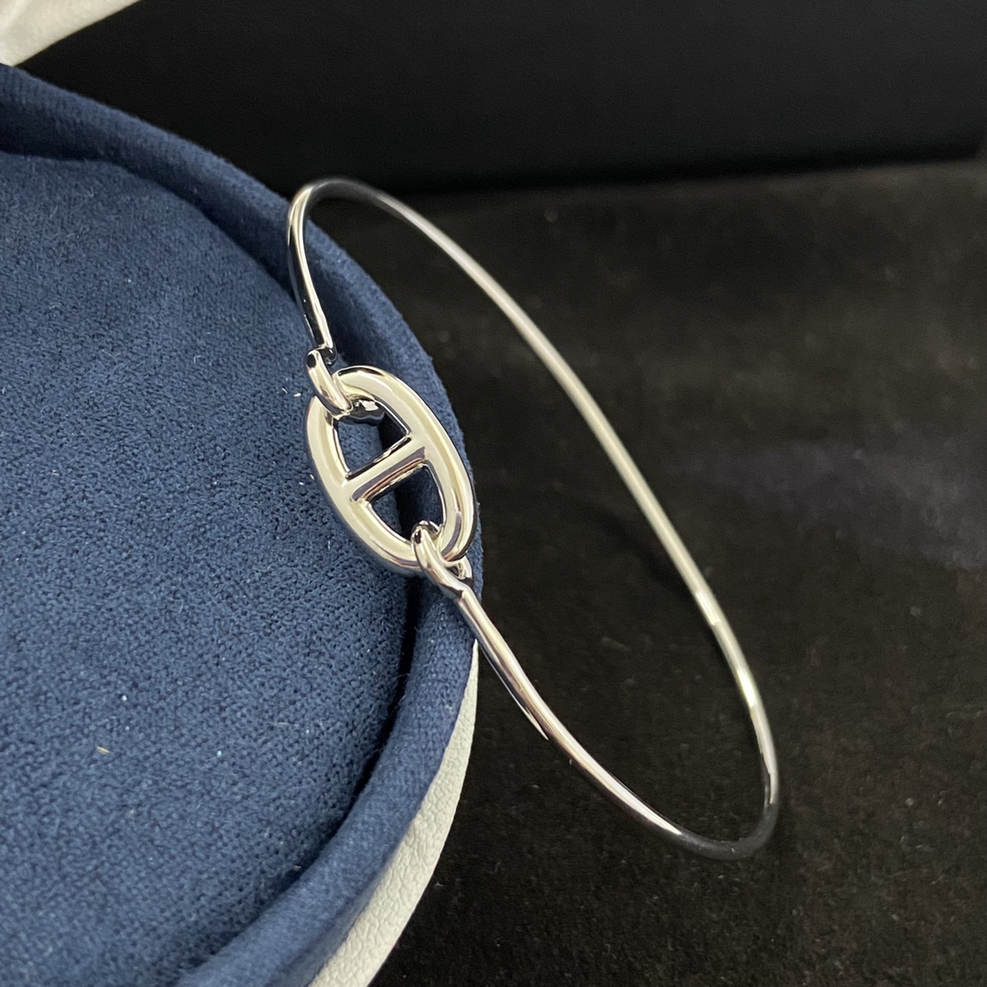 Hermes bracelet Glossy pig's nose bracelet