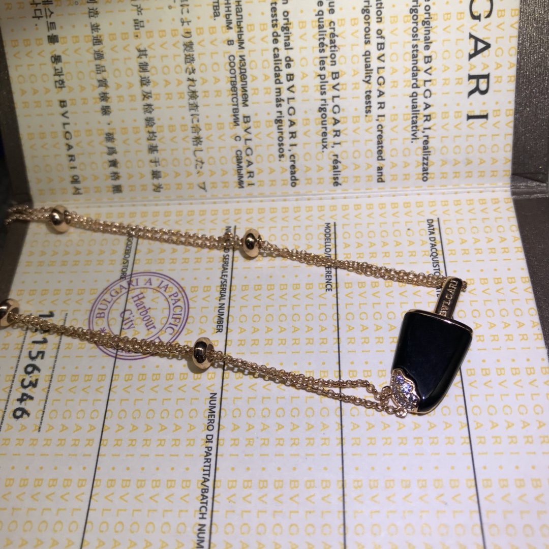 Bulgari necklace New double ice cream necklace