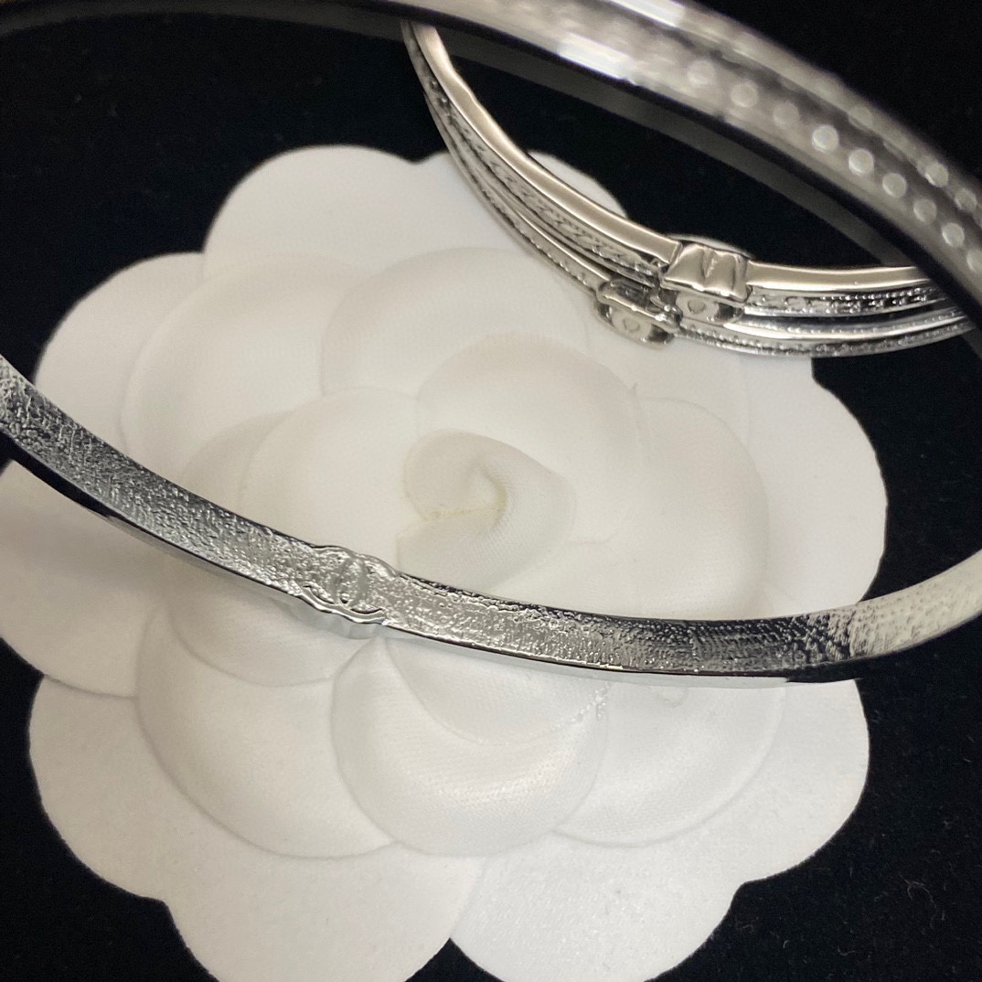 Chanel Double C snake bone three-ring bracelet 2 colors (set of 3)