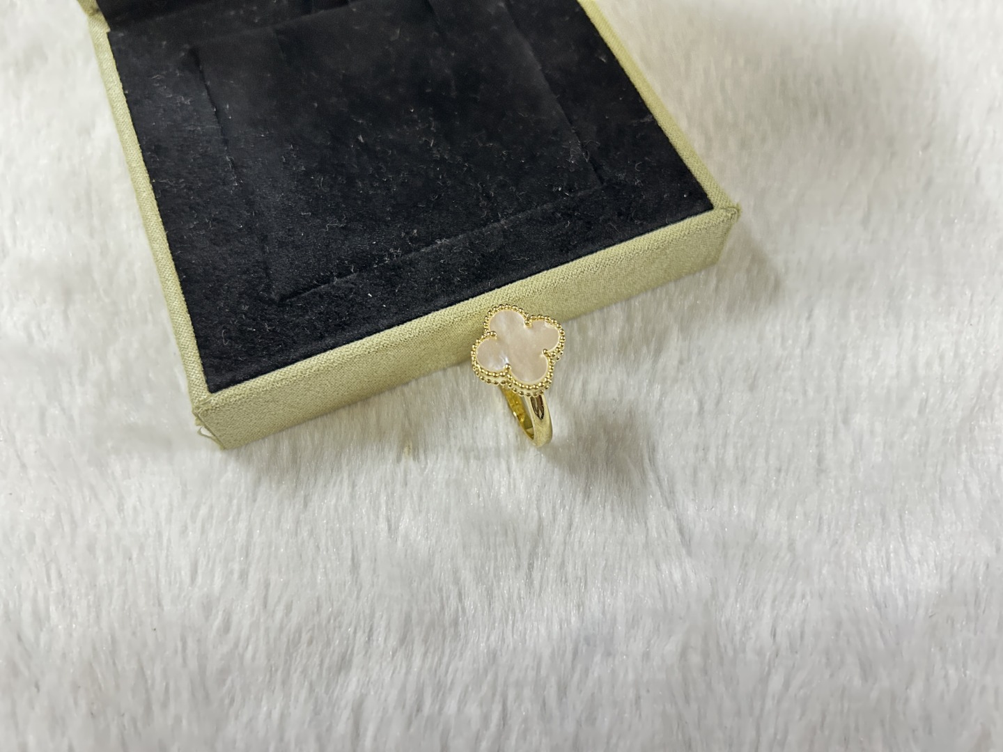 Van Cleef & Arpels White Mother-of-Pearl Ring