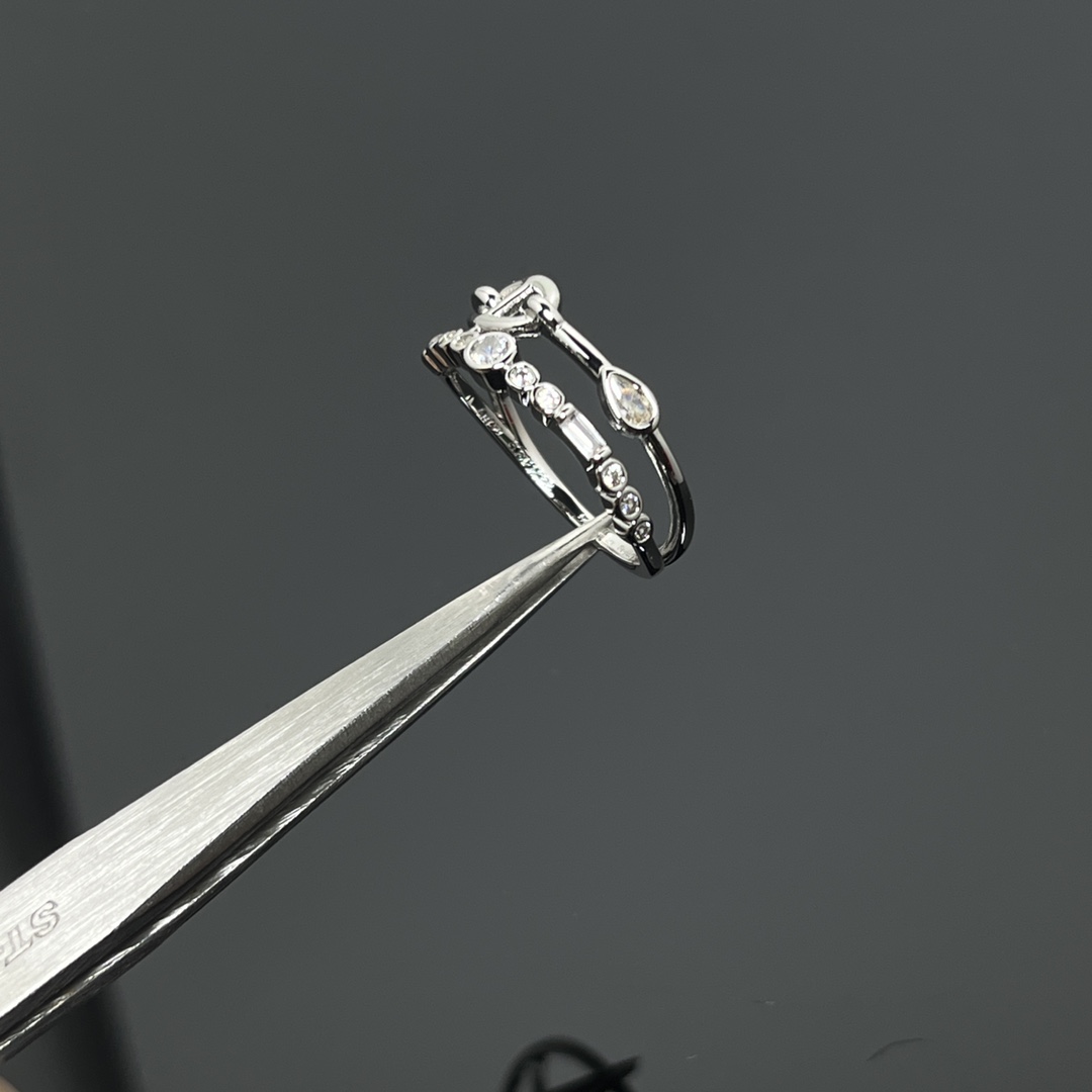 Hermes Rings New Rings with Diamond Pig Nose Rings