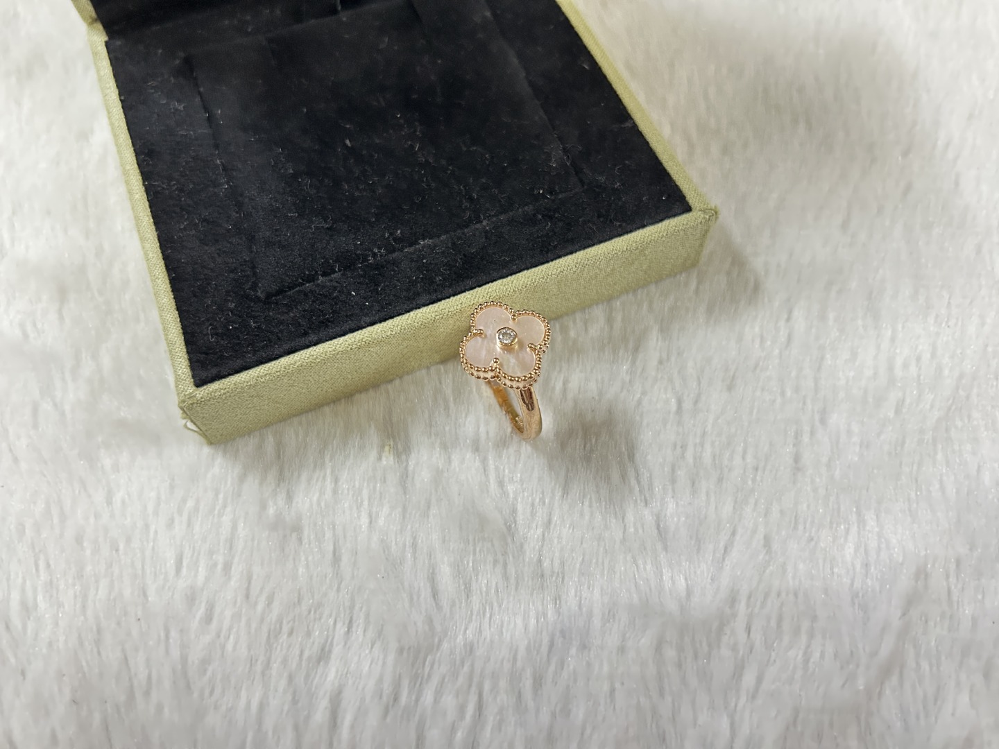 Van Cleef & Arpels White Mother-of-Pearl Ring