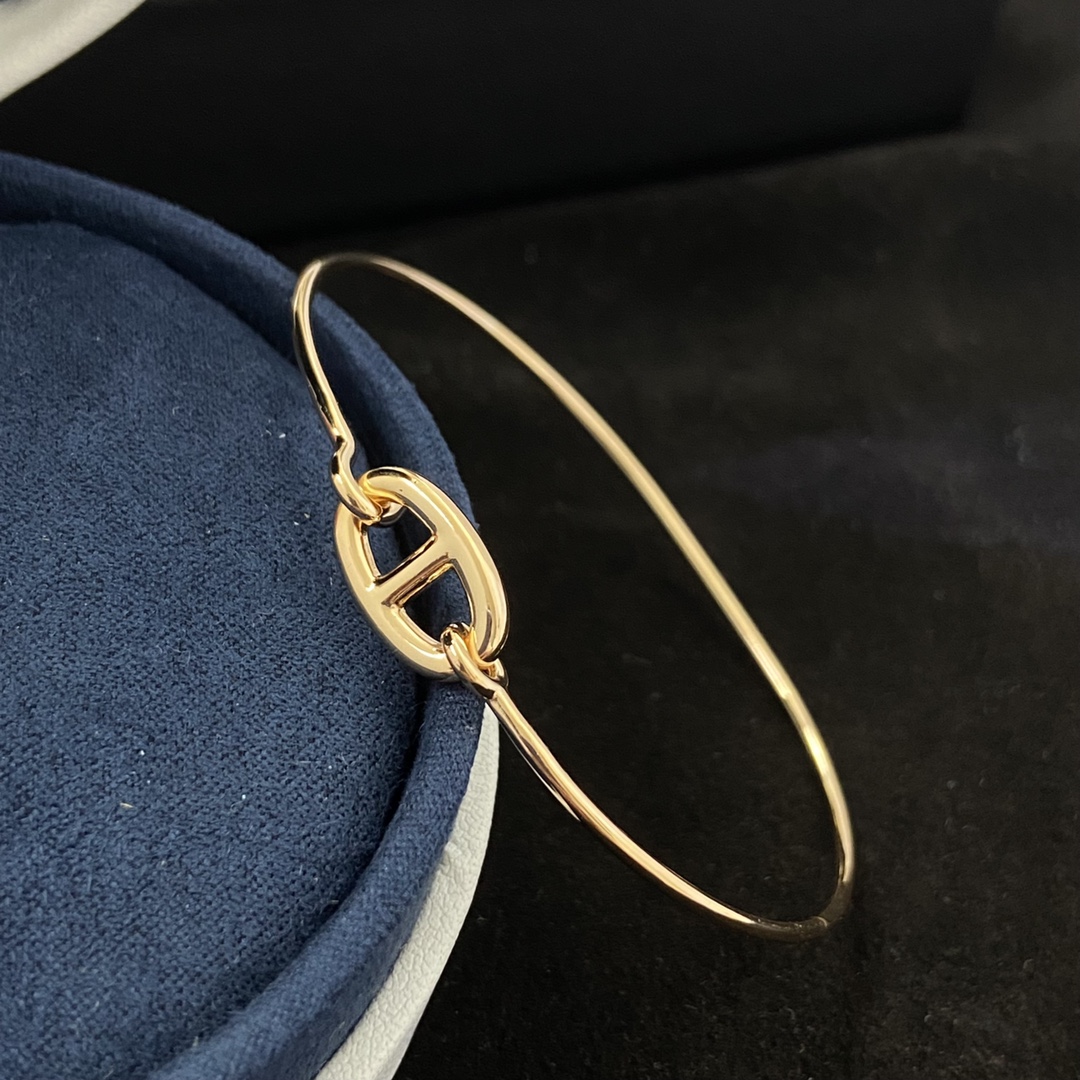 Hermes bracelet Glossy pig's nose bracelet