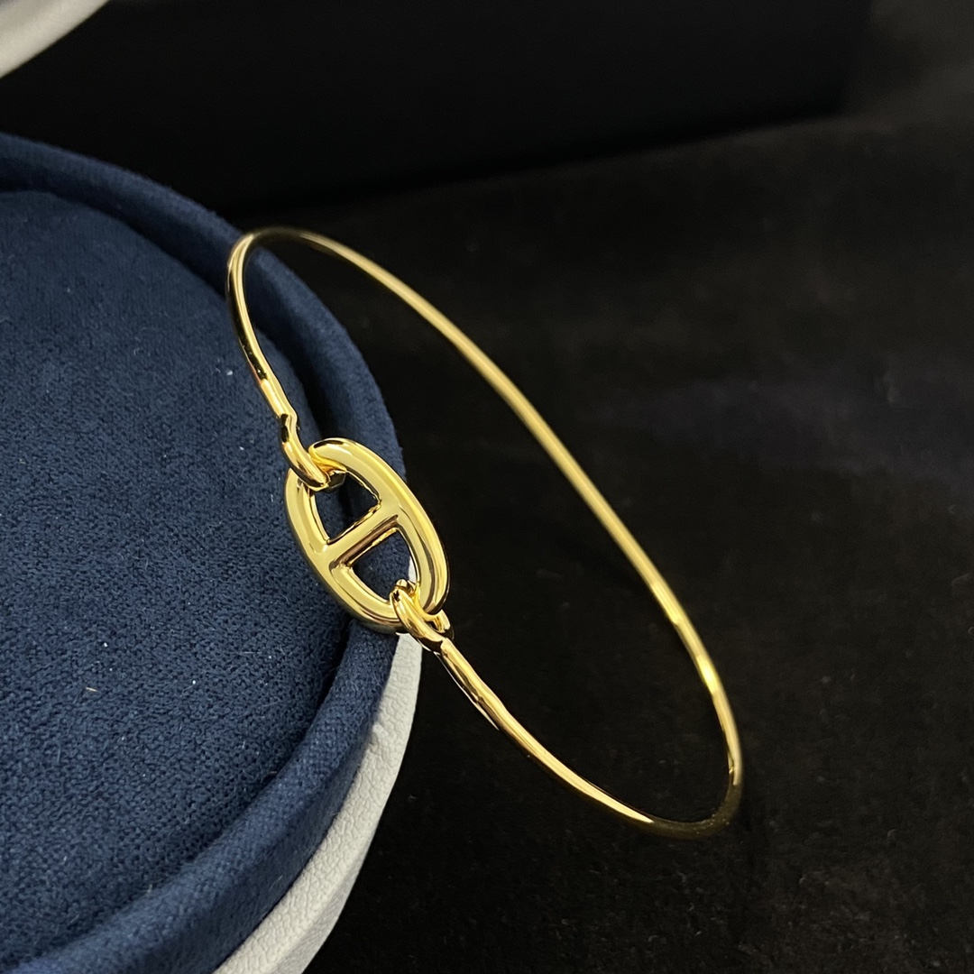 Hermes bracelet Glossy pig's nose bracelet