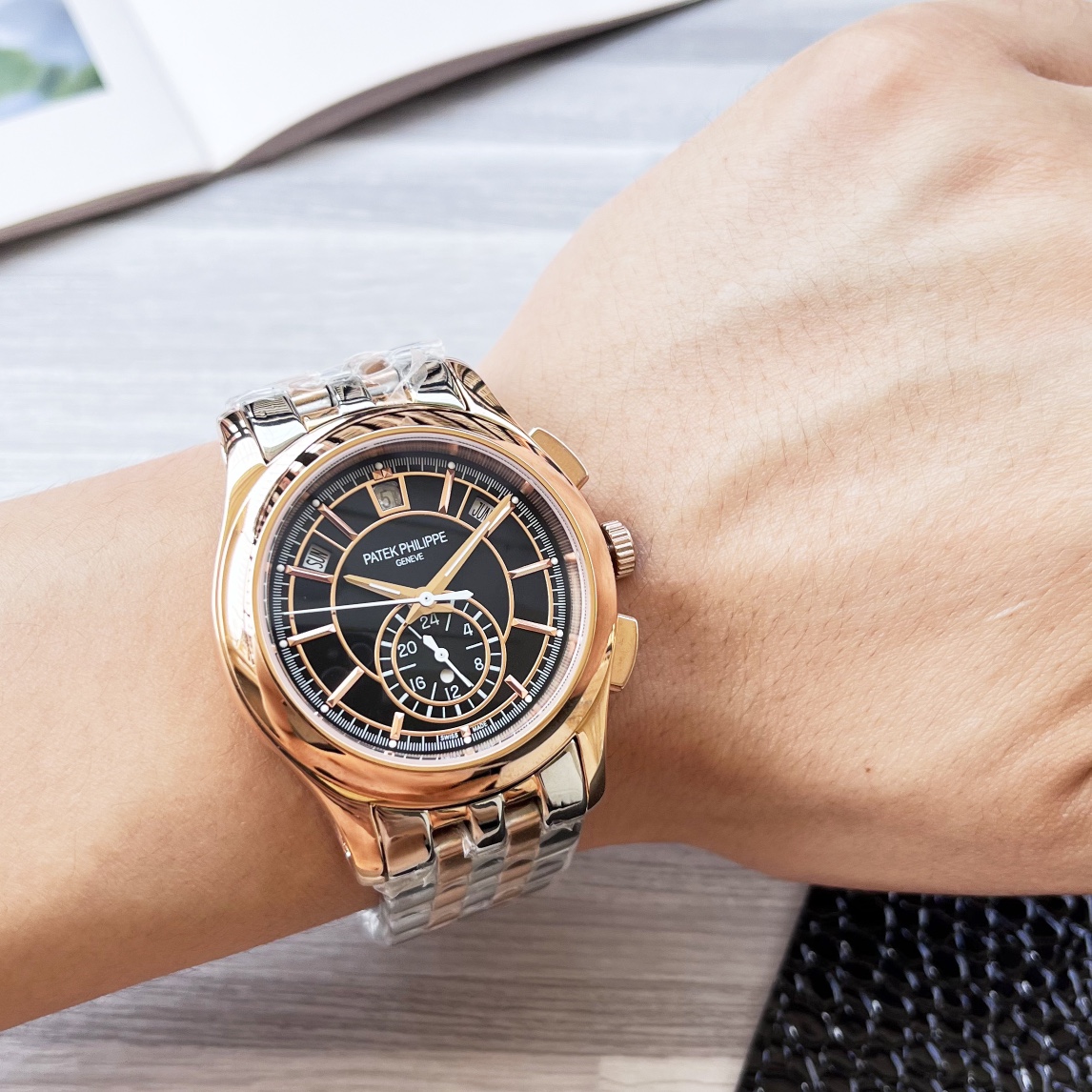 Patek Philippe boutique men's watch, finely crafted, tourbillon