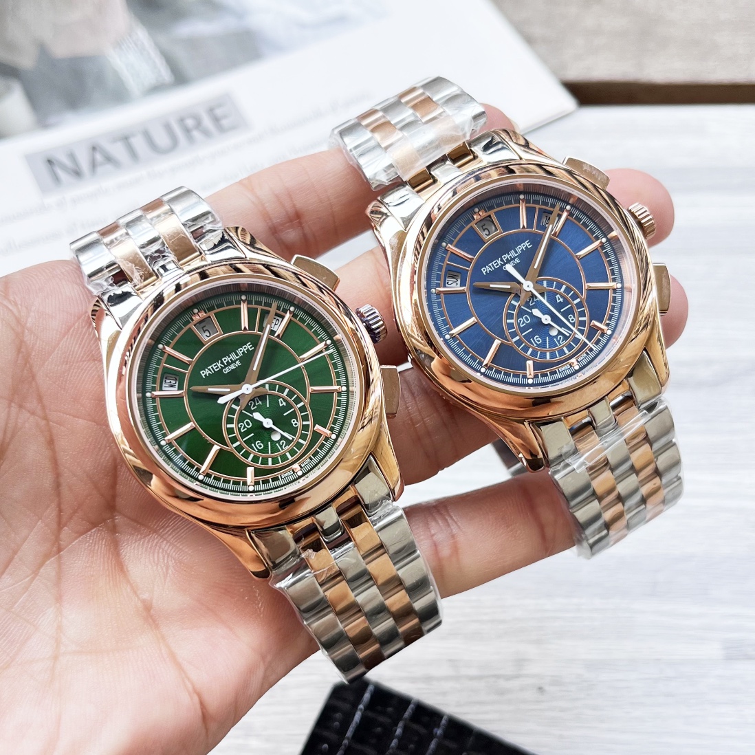 Patek Philippe boutique men's watch, finely crafted, tourbillon