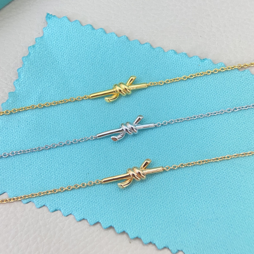 Tiffany Bracelet New mini glossy twisted rope bracelet