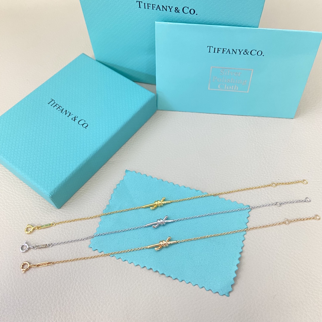 Tiffany Bracelet New mini glossy twisted rope bracelet