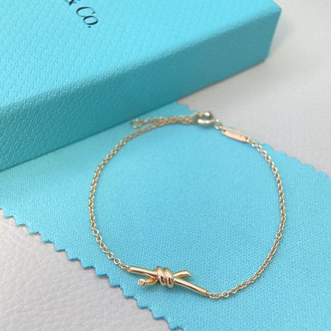 Tiffany Bracelet New mini glossy twisted rope bracelet
