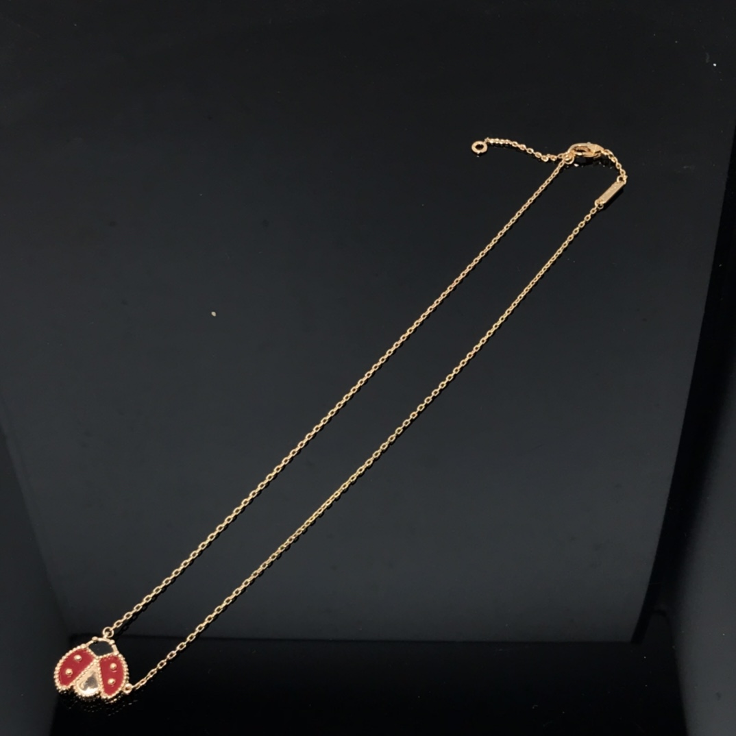 Van Cleef & Arpels Necklace New Winged Ladybug Necklace