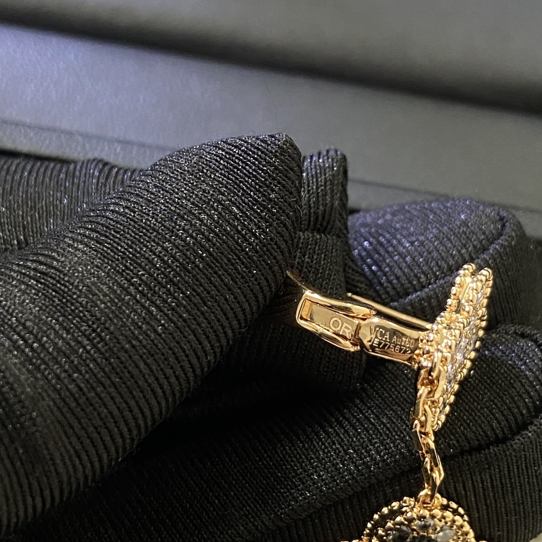 Van Cleef & Arpels Earrings New 2-Flower Full Diamond Earrings