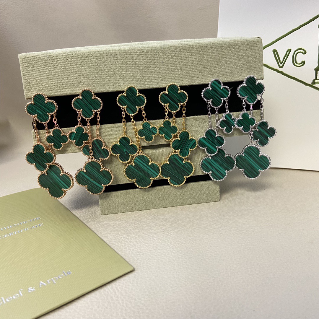 Van Cleef & Arpels Earrings New Four-Flower Four-Leaf Clover Earrings