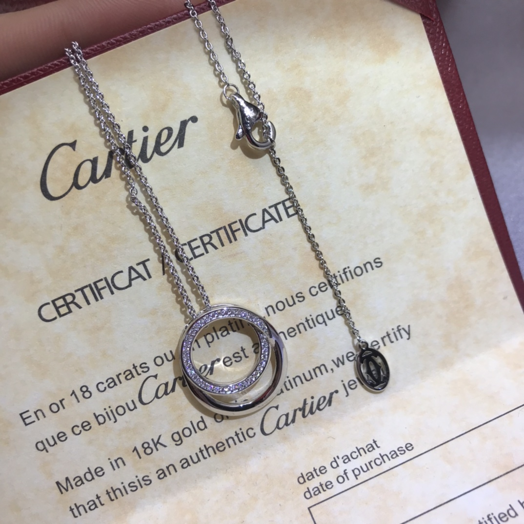 Cartier Necklace New Pig Nose Necklace Gold Rose Gold White Gold In Stock