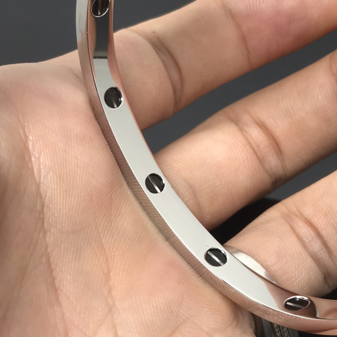 Cartier Bangle Classic Model with Black Studs All Around Starry Bracelet Sizes: 16, 17, 18, 19