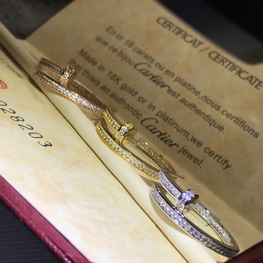 Cartier Earrings New Starry Stud Hoop Earrings Gold, White Gold, Rose Gold