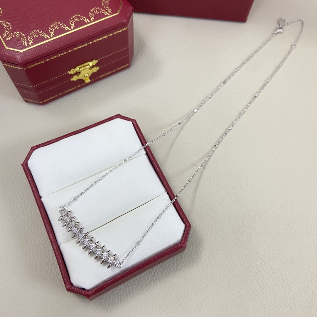 Cartier Necklace New Diamond-Studded Nail Necklace
