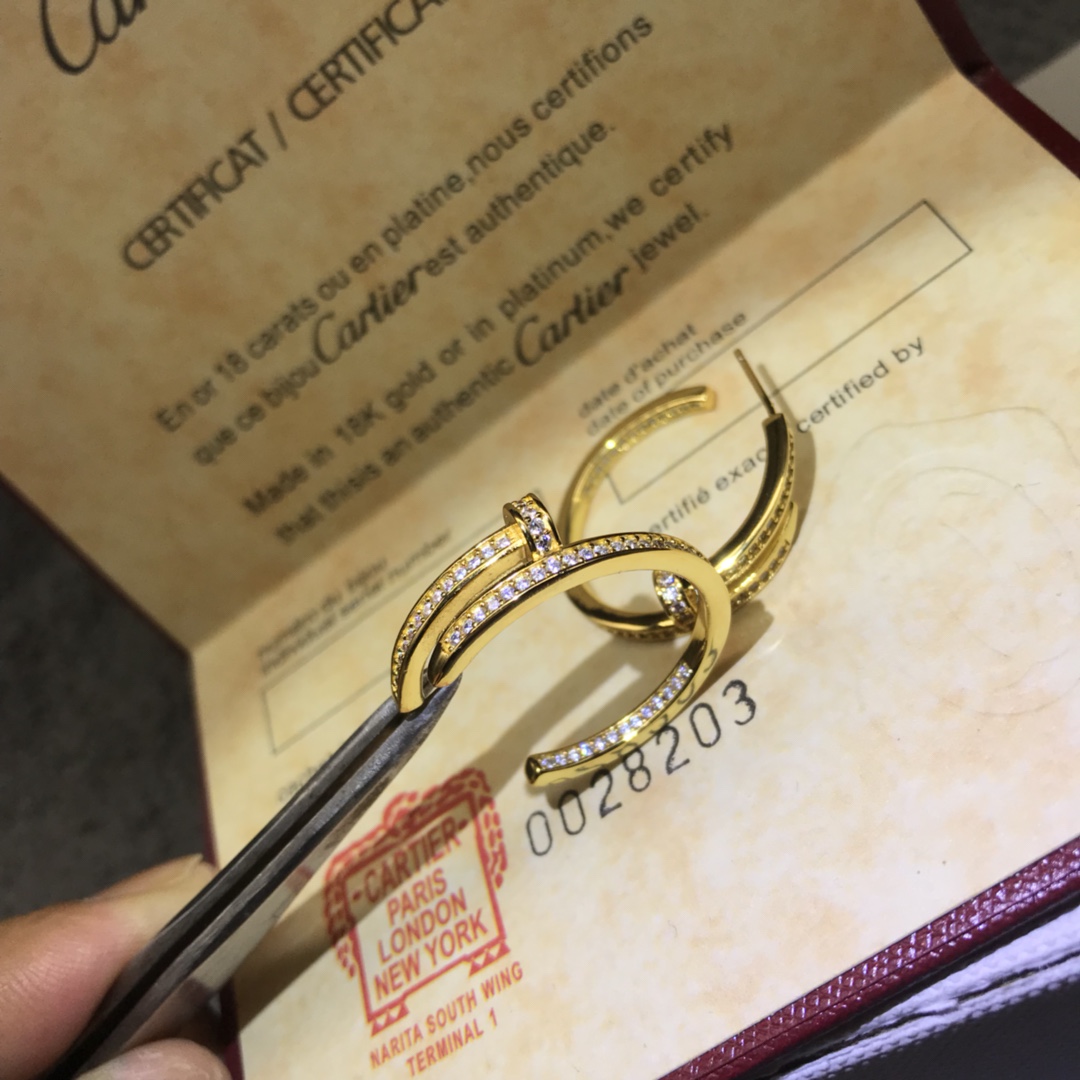 Cartier Earrings New Starry Stud Hoop Earrings Gold, White Gold, Rose Gold