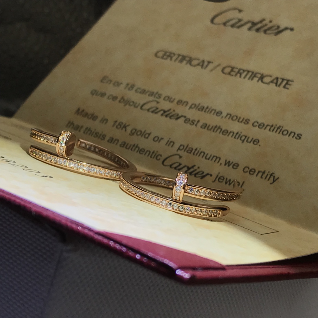 Cartier Earrings New Starry Stud Hoop Earrings Gold, White Gold, Rose Gold