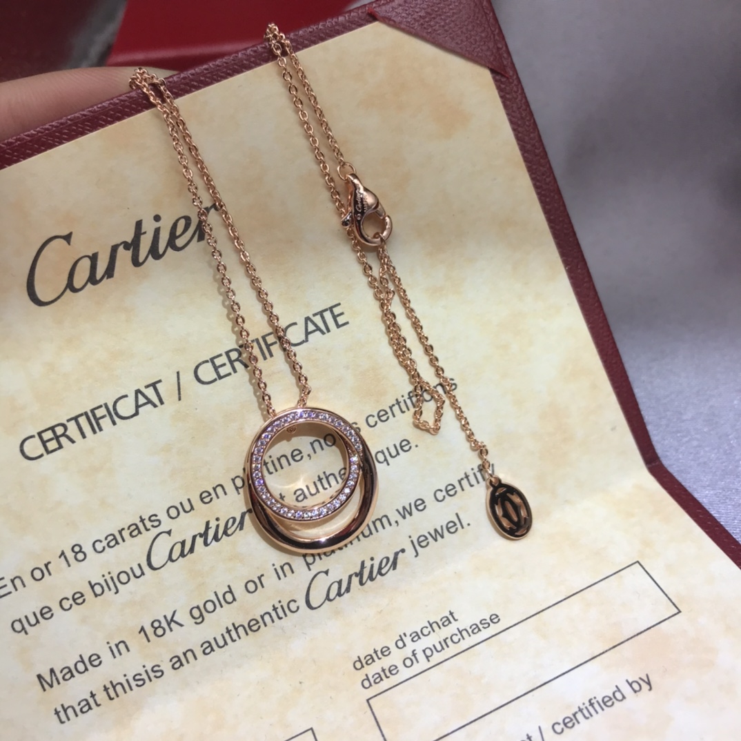 Cartier Necklace New Pig Nose Necklace Gold Rose Gold White Gold In Stock