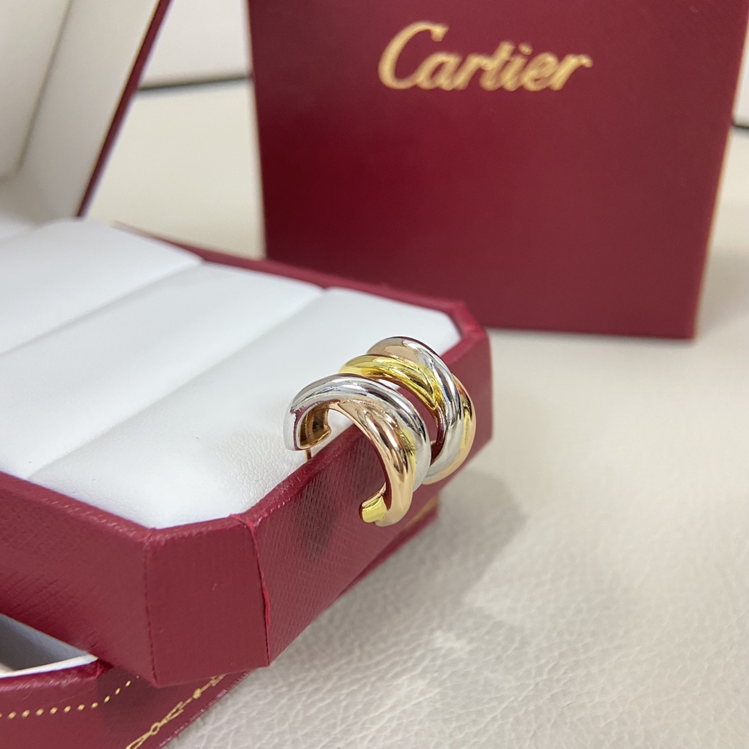 Cartier Earrings New Three-Color Triple Hoop Earrings