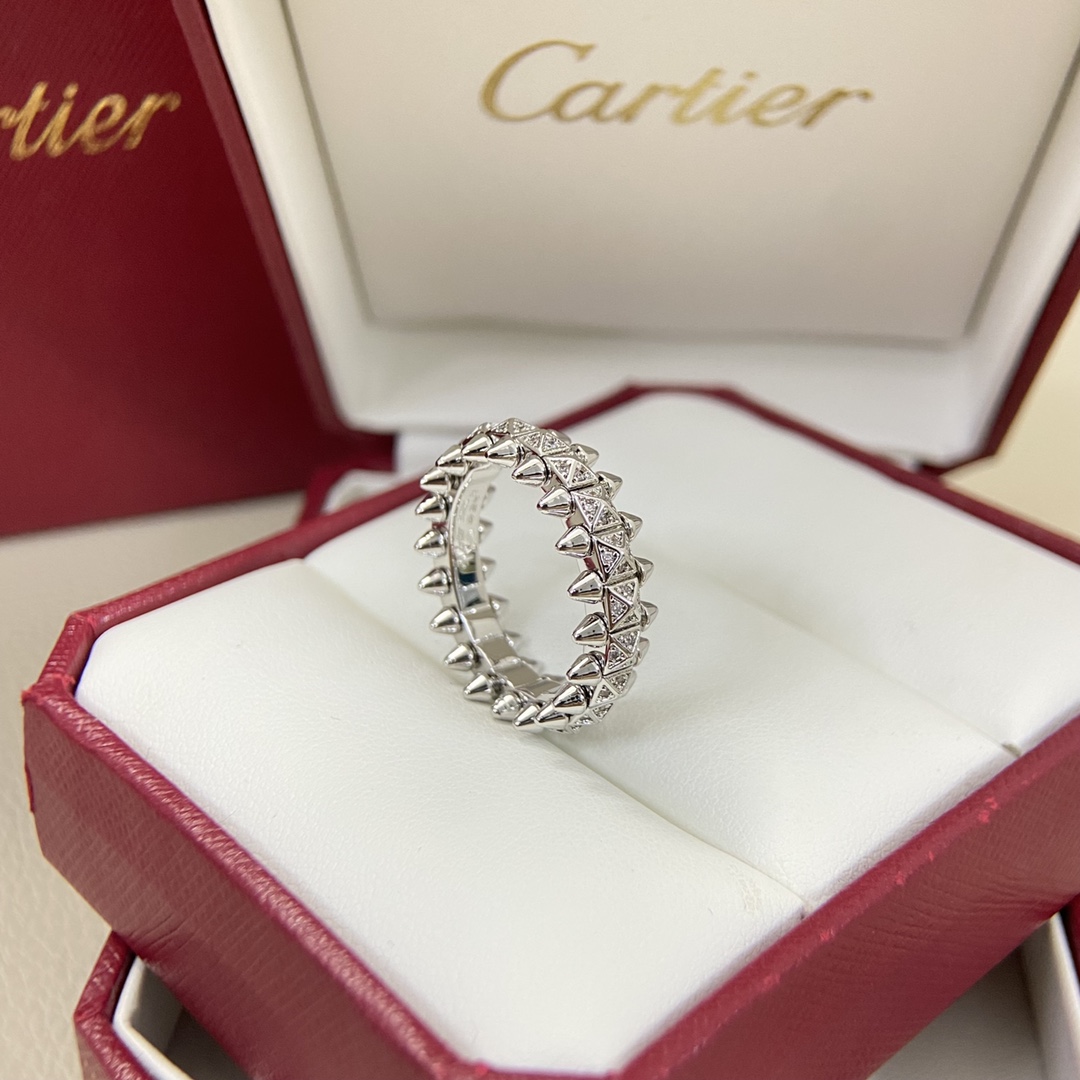 Cartier Ring New Diamond-Studded Rivet Ring Size: 5-11#