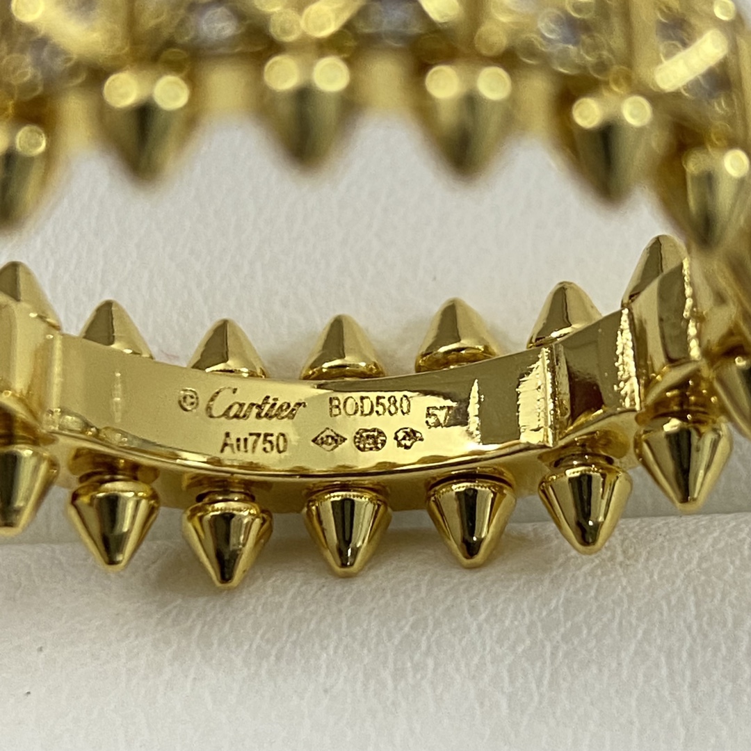 Cartier Ring New Diamond-Studded Rivet Ring Size: 5-11#