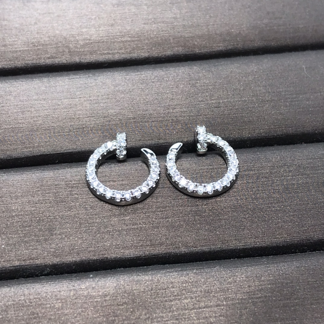 Cartier Earrings New Full Star Stud Earrings