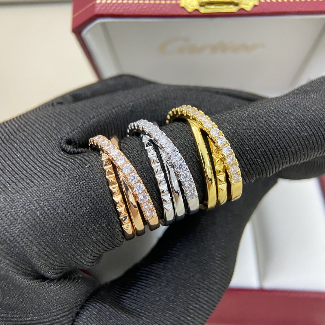 Cartier Ring 6 New Studded Diamond Ring Sizes: 6, 7, 8, 9