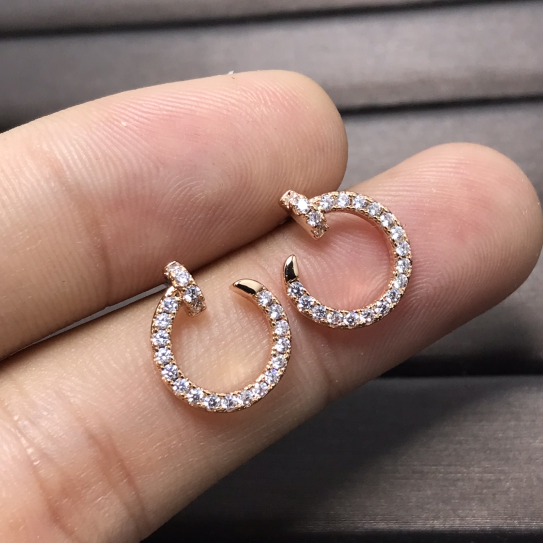 Cartier Earrings New Full Star Stud Earrings