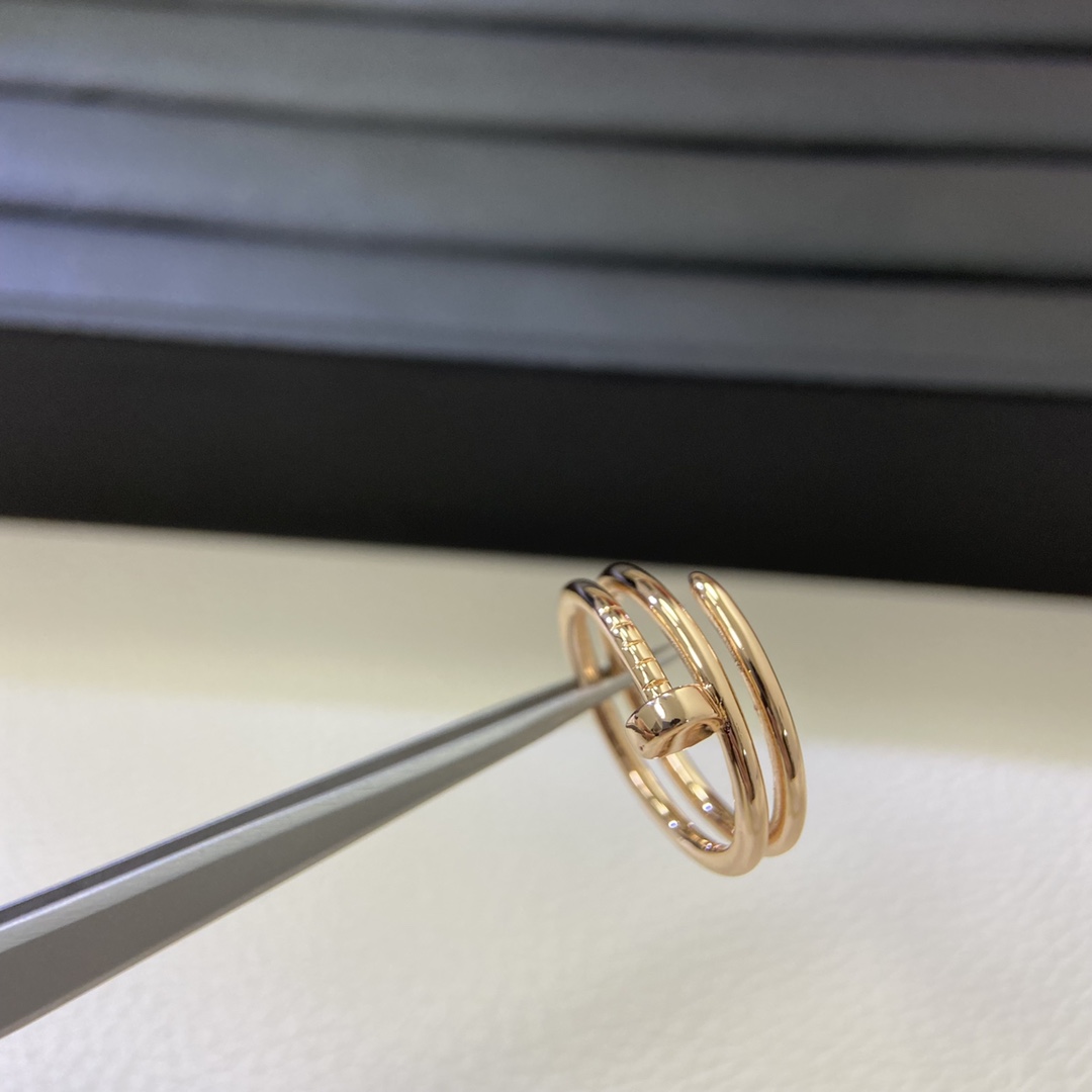 Cartier Ring New Smooth Triple Band Nail Ring Size: 6, 7, 8